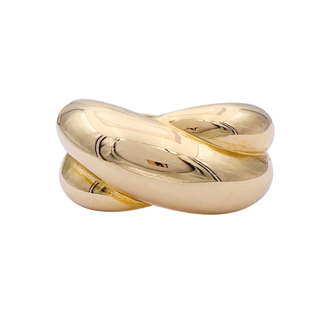 Bague vintage Cartier, "Colisée", or jaune. - Castafiore