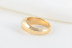 Bague Vintage Jonc Anglais en Or et Diamant - Castafiore