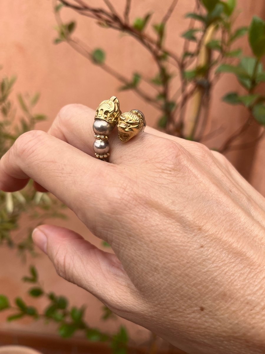 Bagues ZOLOTAS en or jaune et argent - Castafiore