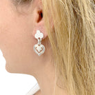 Boucles d'oreille O.J. PERRIN "Légendes" en or blanc - Castafiore