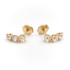 Boucles d'oreilles Alpa en or jaune et diamant - Castafiore