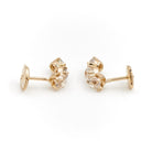 Boucles d'oreilles Alpa en or jaune et diamant - Castafiore