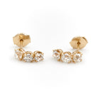 Boucles d'oreilles Alpa en or jaune et diamant - Castafiore