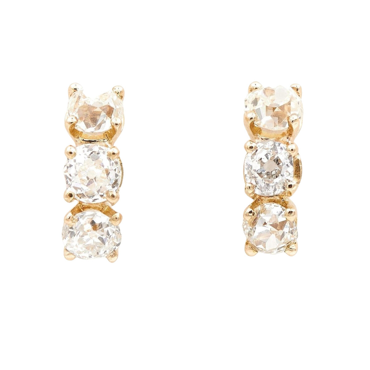 Boucles d'oreilles Alpa en or jaune et diamant - Castafiore