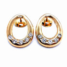 Boucles d'oreilles Alpa en or jaune et diamants - Castafiore