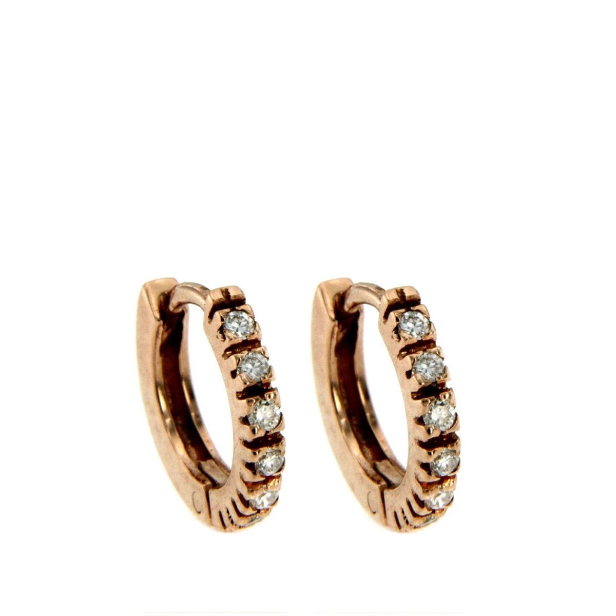 Boucles d'oreilles bébé en or et diamant - Castafiore