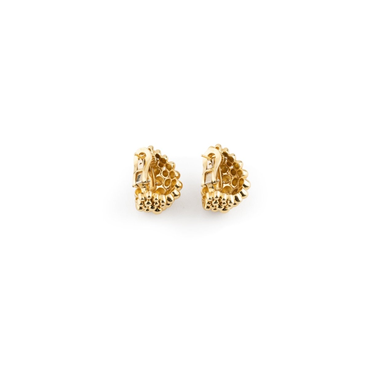 Boucles d'oreilles BOUCHERON en or jaune et perles - Castafiore
