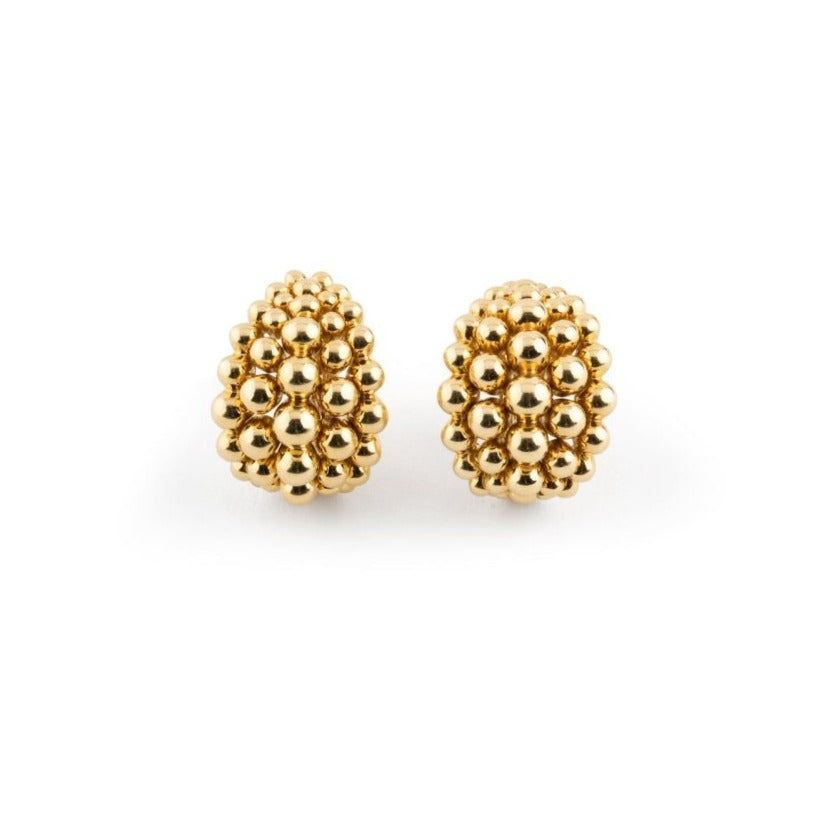 Boucles d'oreilles BOUCHERON en or jaune et perles - Castafiore