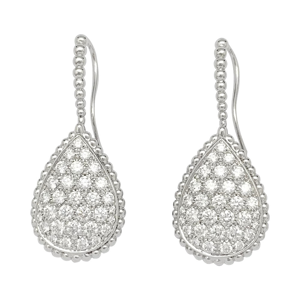 Boucles d'oreilles Boucheron "Serpent Bohème" en or blanc, diamants - Castafiore