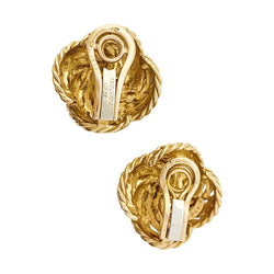 Boucles d'oreilles BOUCHERON vintage en or jaune - Castafiore