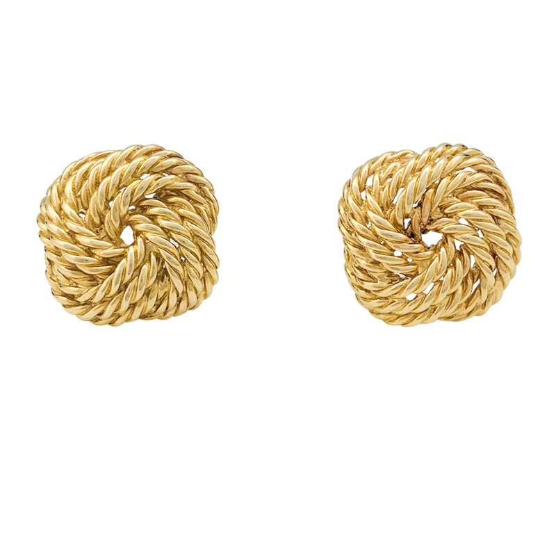 Boucles d'oreilles BOUCHERON vintage en or jaune - Castafiore