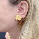 Boucles d'oreilles Buccellati, "Feuilles", or jaune. - Castafiore