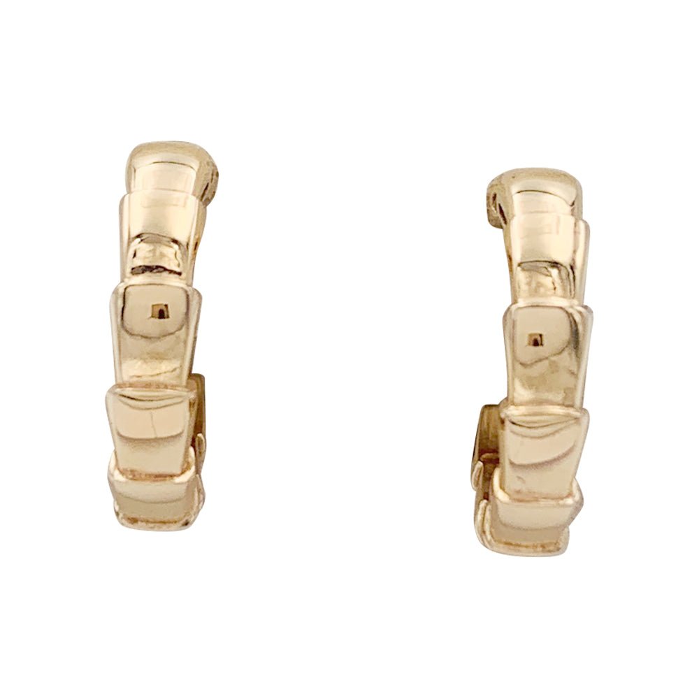 Boucles d'oreilles Bulgari, "Serpenti Viper", or rose. - Castafiore