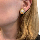 Boucles d'oreilles CARTIER, en or jaune, perles et diamants - Castafiore