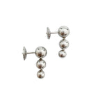 Boucles d'oreilles CARTIER, "Perles de diamants", en or blanc, diamants - Castafiore