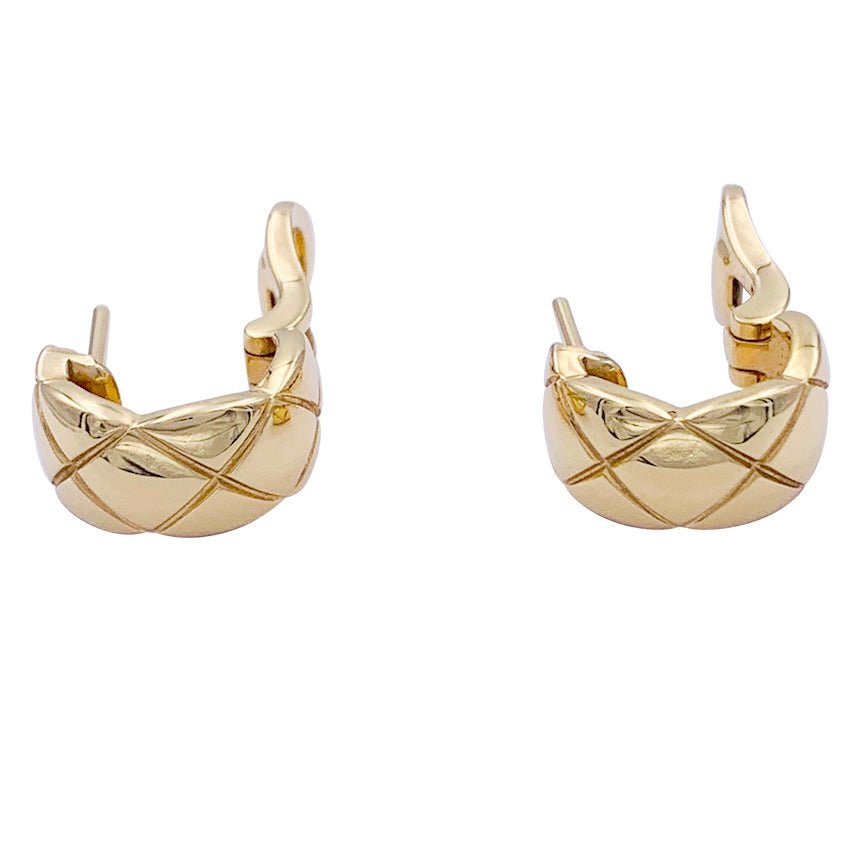 Boucles d'oreilles Chanel "Coco Crush" en or jaune - Castafiore