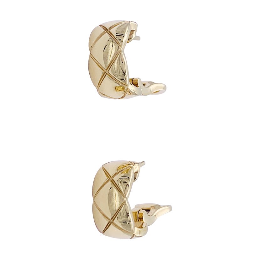 Chanel “Coco Crush” earrings in yellow gold – Castafiore