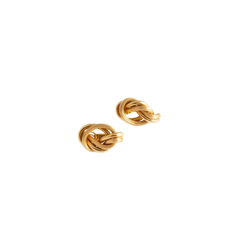 Boucles d'oreilles Clip ZOLOTAS en or jaune torsadé - Castafiore