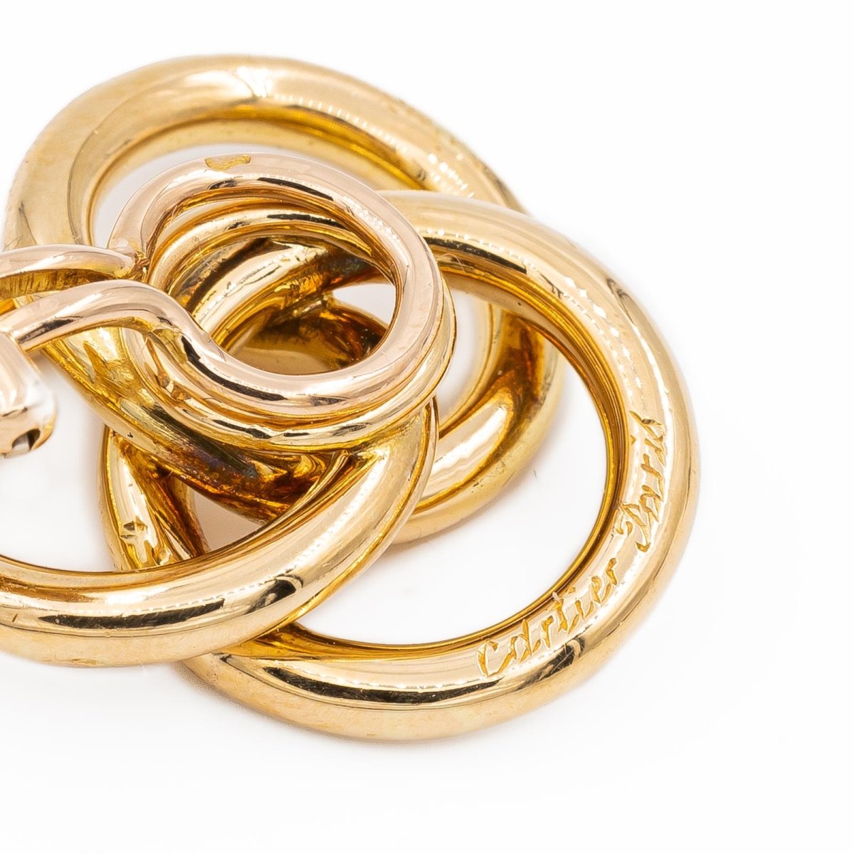 Boucles d'oreilles Clips CARTIER en or jaune - Castafiore