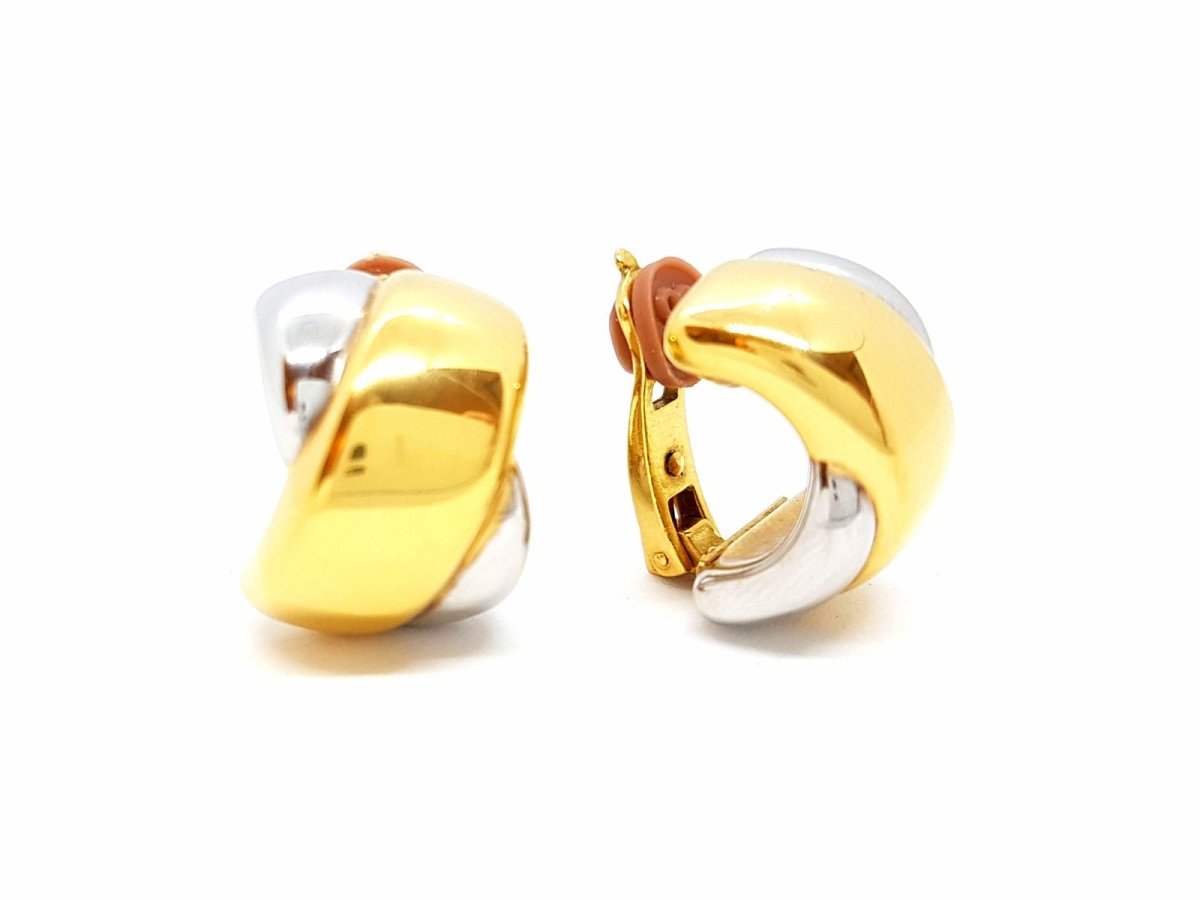 Boucles d'oreilles Clips en 2 ors - Castafiore