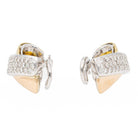 Boucles d'oreilles Clips en or blanc et diamant - Castafiore