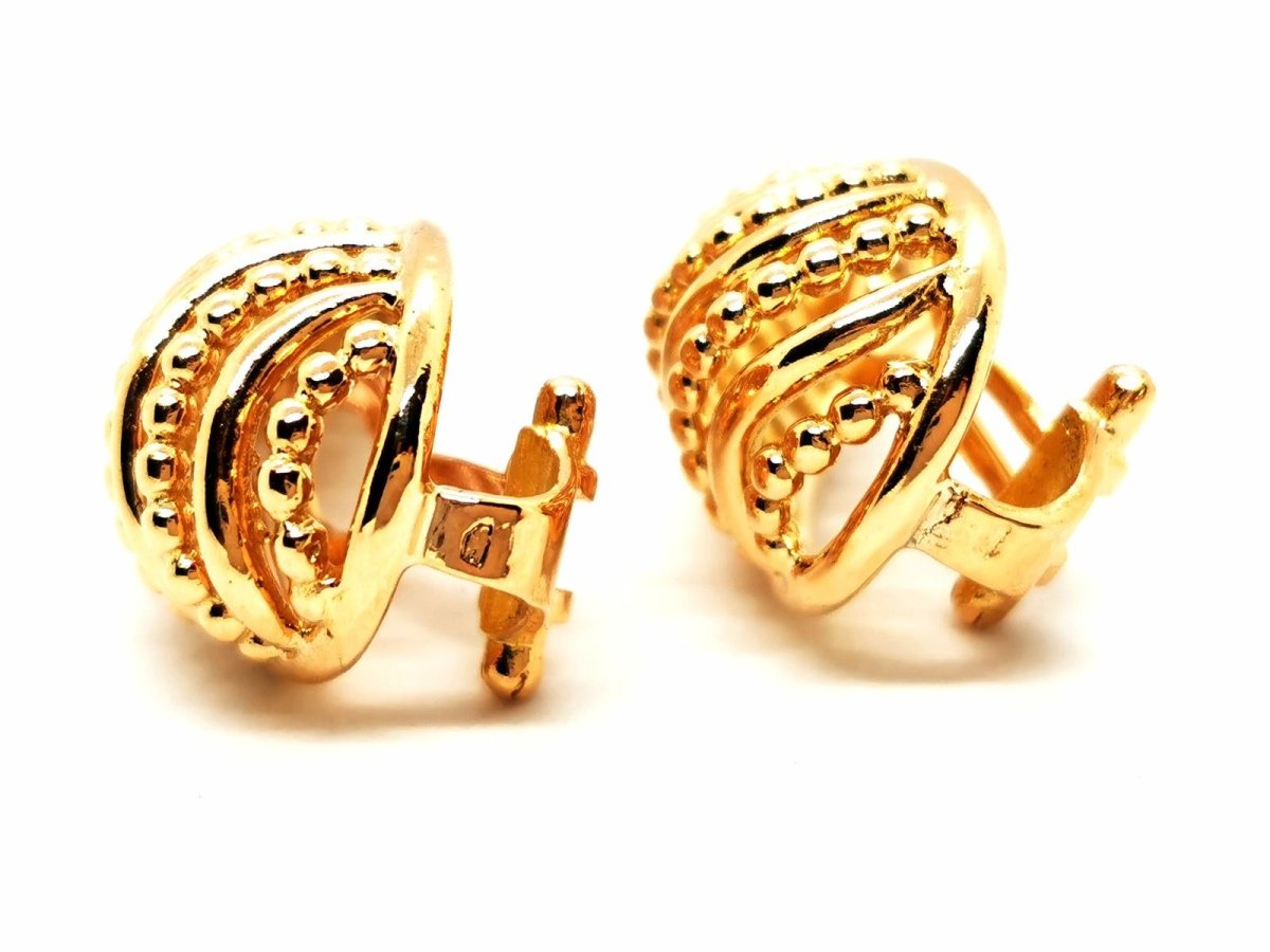 Boucles d'oreilles Clips en or jaune - Castafiore