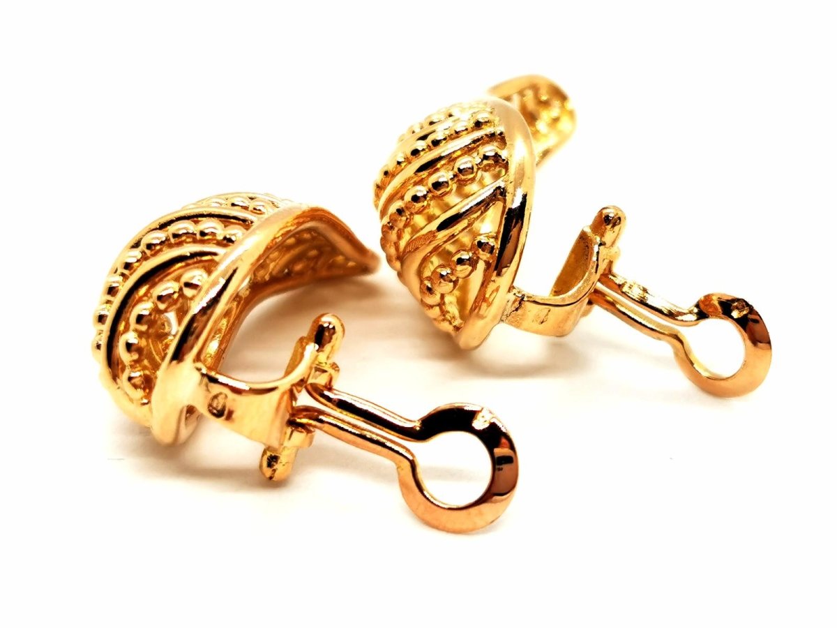 Boucles d'oreilles Clips en or jaune - Castafiore