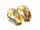 Boucles d'oreilles Clips en or jaune et diamants - Castafiore