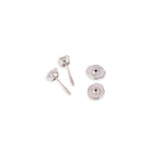 Boucles d'oreilles "Clous" en or blanc et diamants - Castafiore