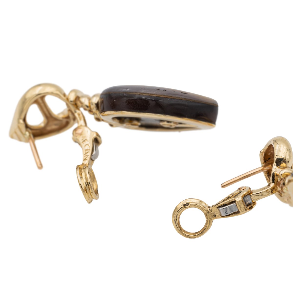 Boucles d'oreilles Coeur Or jaune Nacre - Castafiore