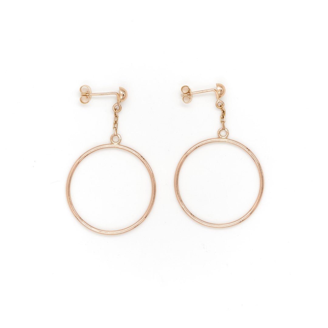 Boucles d'oreilles Créoles en or jaune - Castafiore