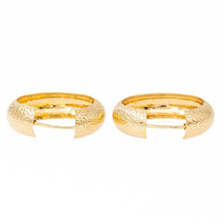 Boucles d'oreilles Créoles en or jaune - Castafiore