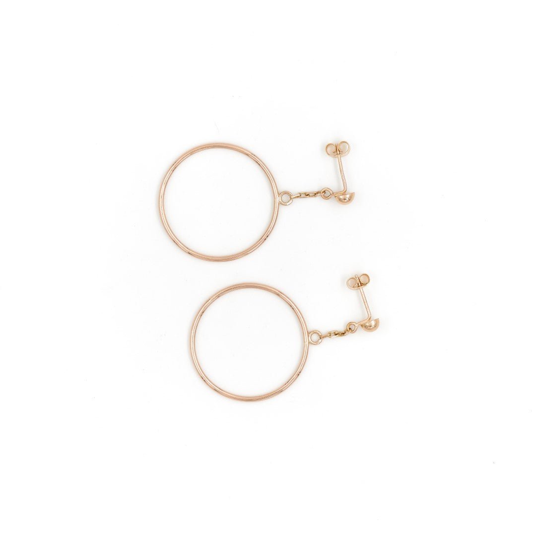 Boucles d'oreilles Créoles en or jaune - Castafiore