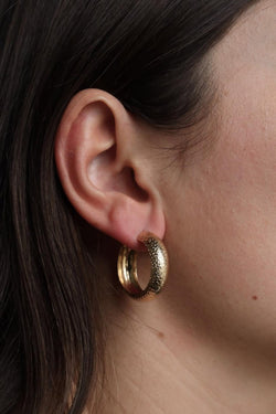 Boucles d'oreilles Créoles en or jaune - Castafiore