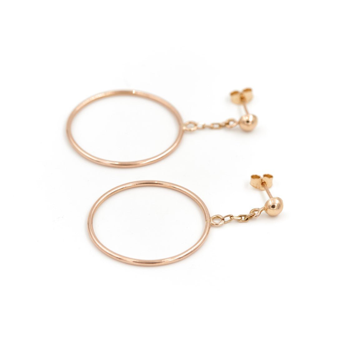 Boucles d'oreilles Créoles en or jaune - Castafiore