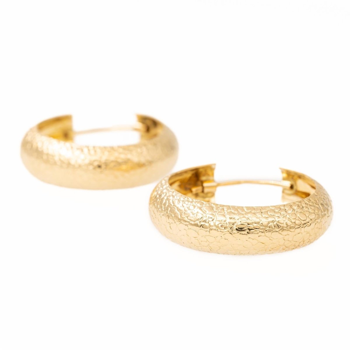 Boucles d'oreilles Créoles en or jaune - Castafiore