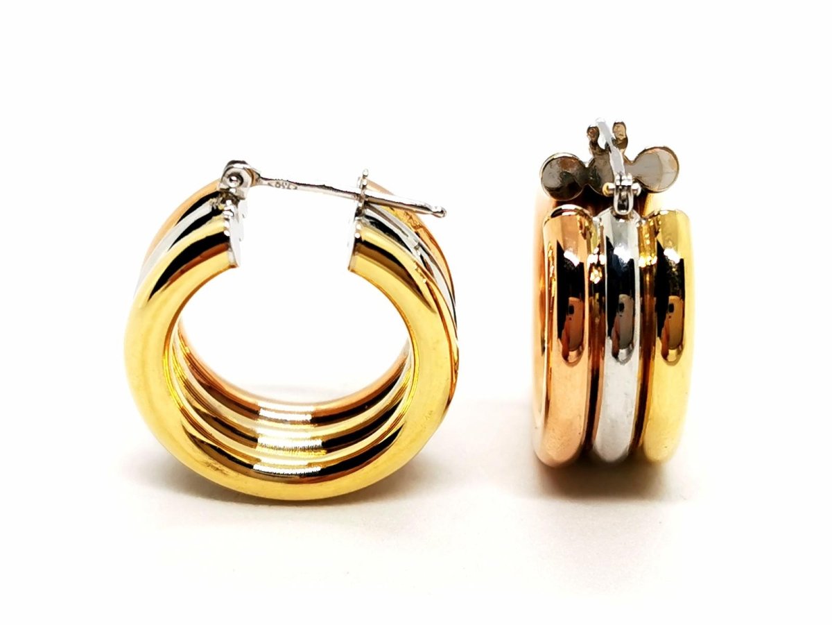 Boucles d'oreilles Créoles Or blanc - Castafiore