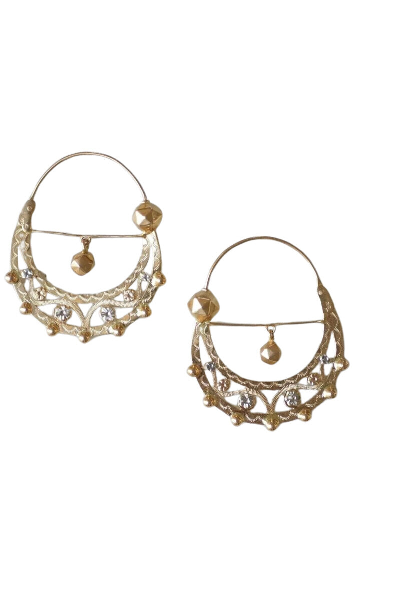 Boucles d'oreilles créoles Savoyardes en or - Castafiore