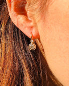 Boucles d'oreilles dormeuses or et diamants - Castafiore