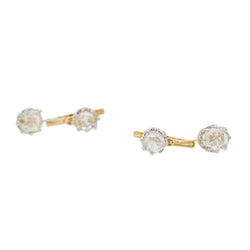 Boucles d'oreilles Dormeuses Or jaune Diamant - Castafiore