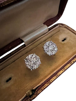 Boucles d'oreilles en or blanc et diamant - Castafiore