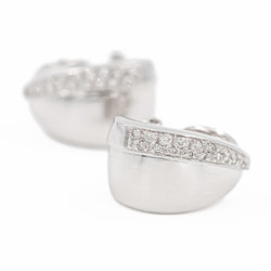 Boucles d'oreilles en or blanc et diamants - Castafiore