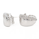 Boucles d'oreilles en or blanc et diamants - Castafiore