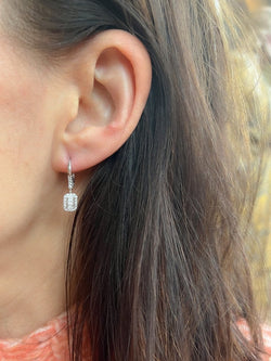 Boucles d'oreilles en or gris et diamant - Castafiore