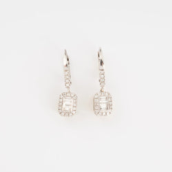 Boucles d'oreilles en or gris et diamant - Castafiore