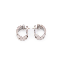 Boucles d'oreilles en or gris, mailles panthère CARTIER - Castafiore