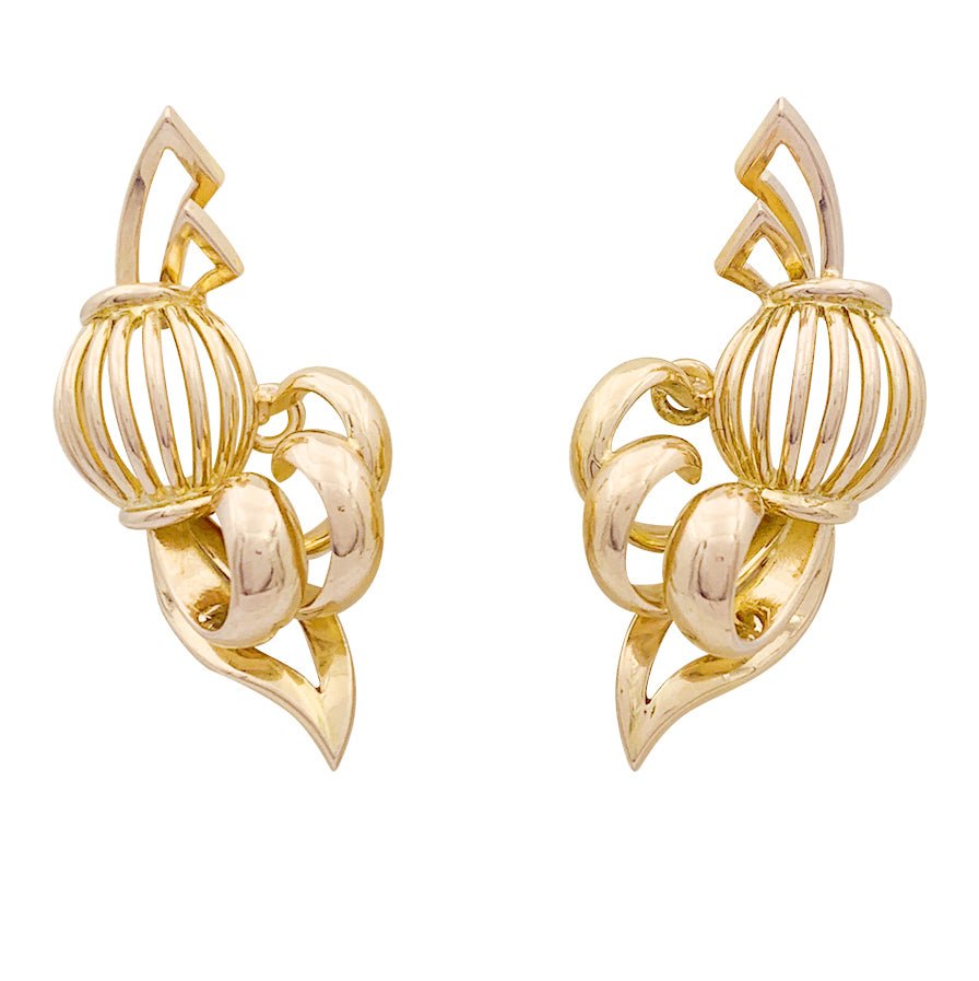 Boucles d'oreilles en or jaune - Castafiore