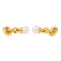 Boucles d'oreilles en or jaune et diamant - Castafiore