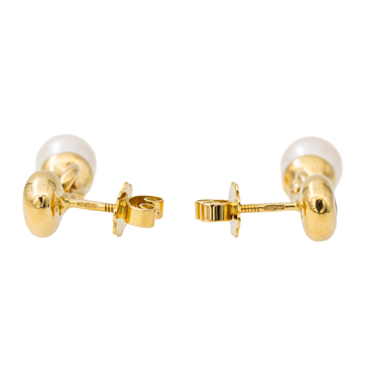 Boucles d'oreilles en or jaune et diamant - Castafiore