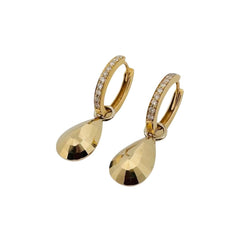 Boucles d'oreilles en or jaune et diamants - Castafiore